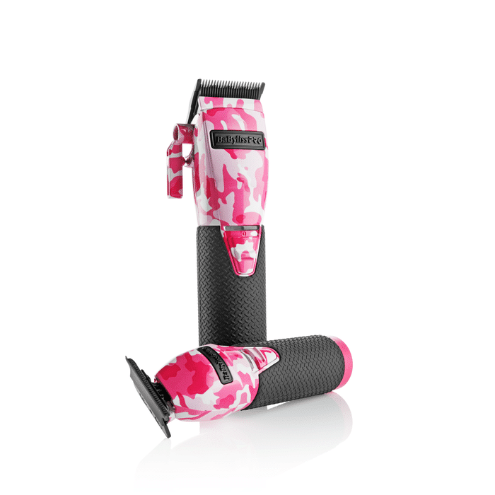 BabylissPro LimitedFX Pink Camo Clipper and Trimmer Combo