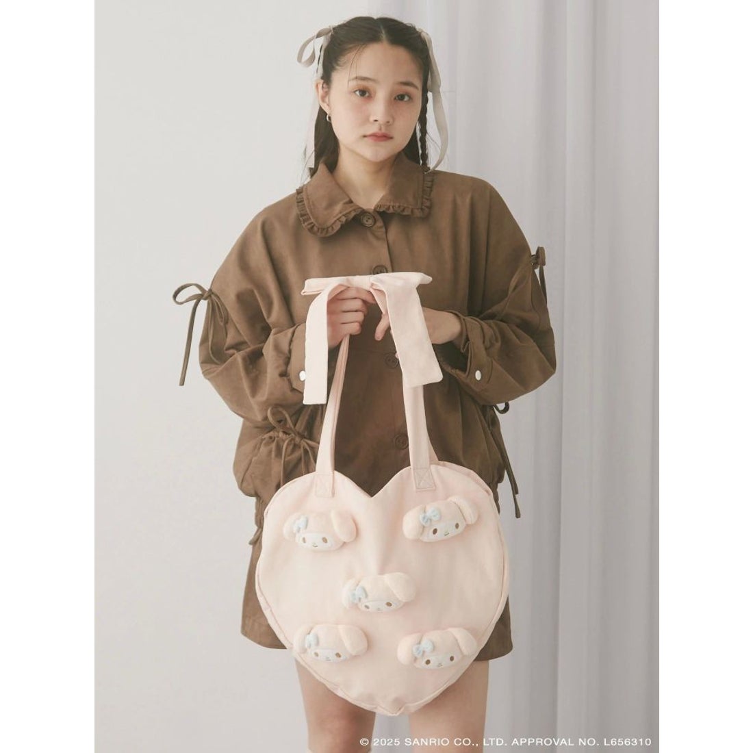 メリージェニー merry jenny 【メロクロコラボ】My Melody heart tote